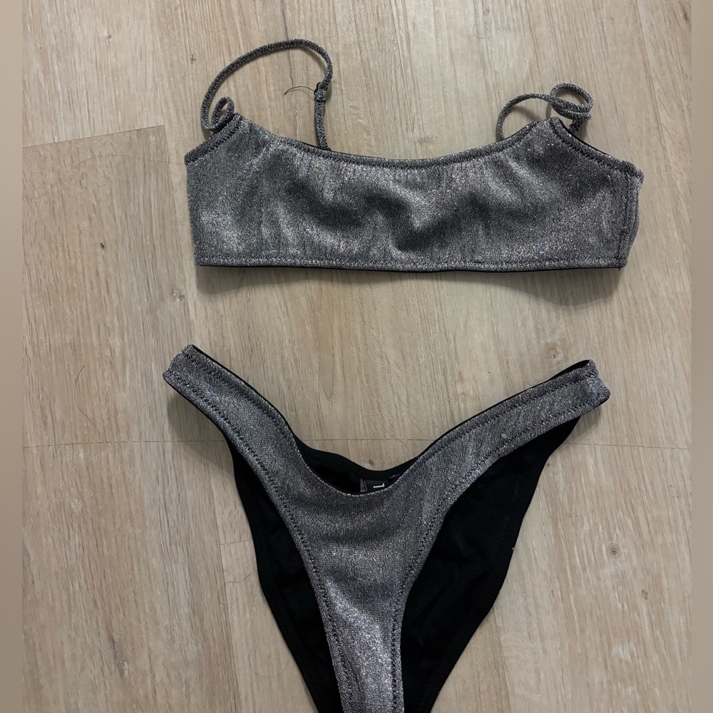 TRIANGL Silver Bikini Set